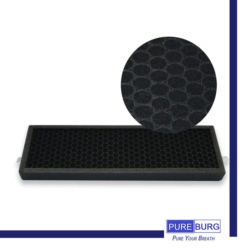 PUREBURG Replacement Filter Compatible with Alen T500 Air Purifier, 2-Pack H13 HEPA + 4 Activated Carbon Filters,Cooking Odor & Voc's Remove version - Image 4